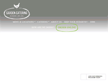 Tablet Screenshot of gardencatering.com